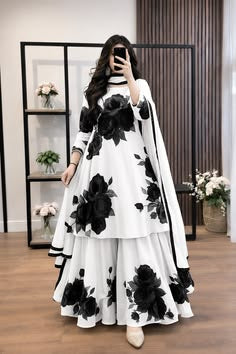 Viral 3 Pcs Flower Suit